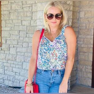 Cabi Floral Rotation Blouse Size Small